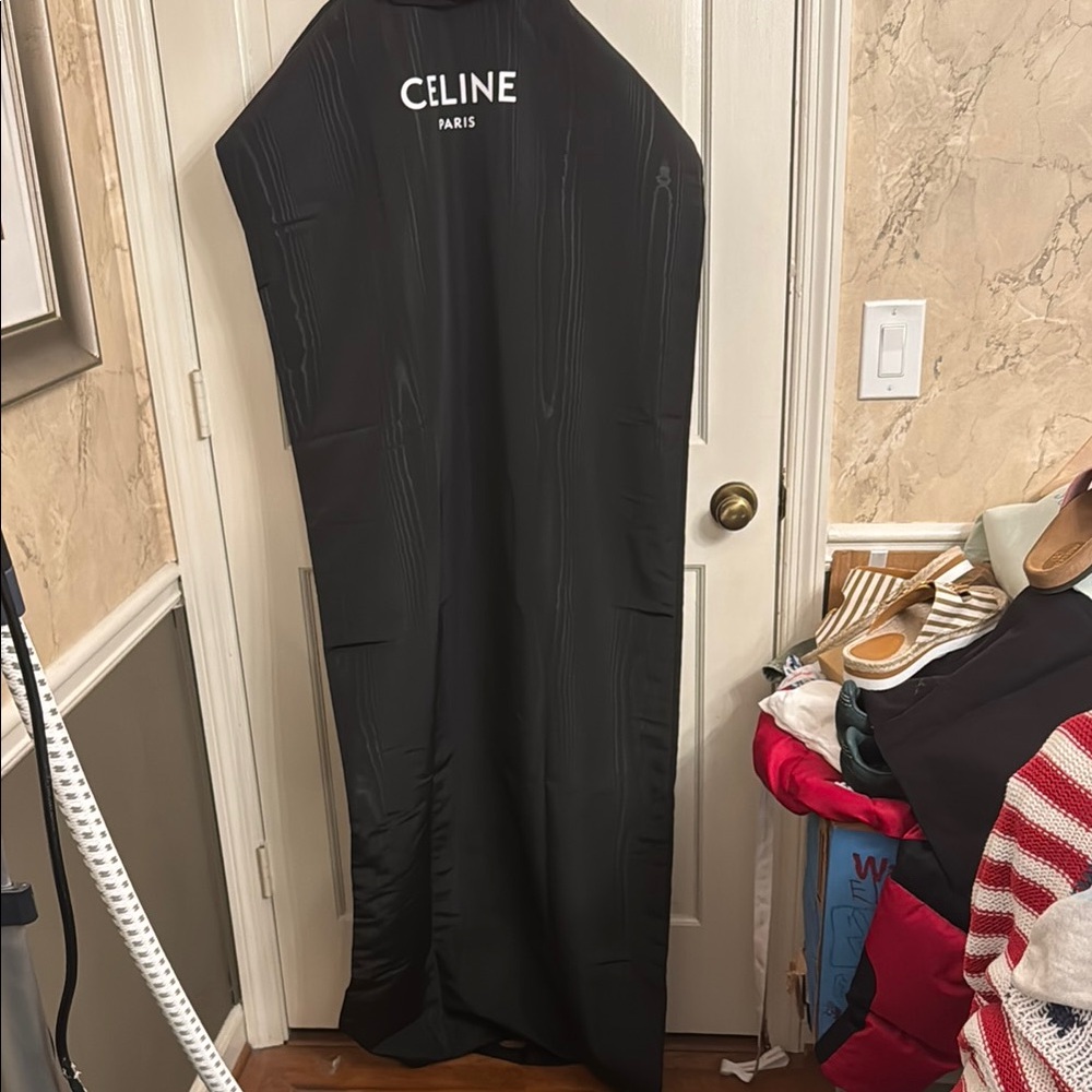 Celine Elegant Black Garment Cover with Hanger